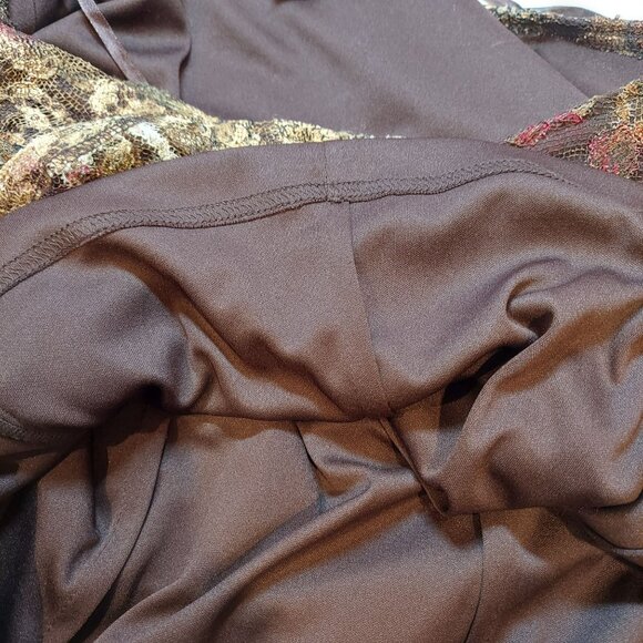 Emma James blouse Womens 12 Faux wrap lined sheer overlay classy career office - Picture 11 of 12